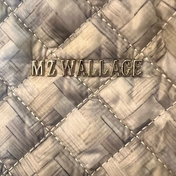 MZ Wallace Nylon Quilted Medium Metro Tote Bag - Taupe - Picture 3 of 11